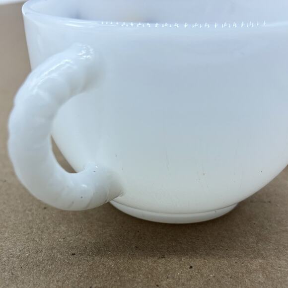 Vtg Federal Milk Glass Atomic Flower Patio Snack Set Plates Tea Cups 8pc MCM 50s - Picture 9 of 13